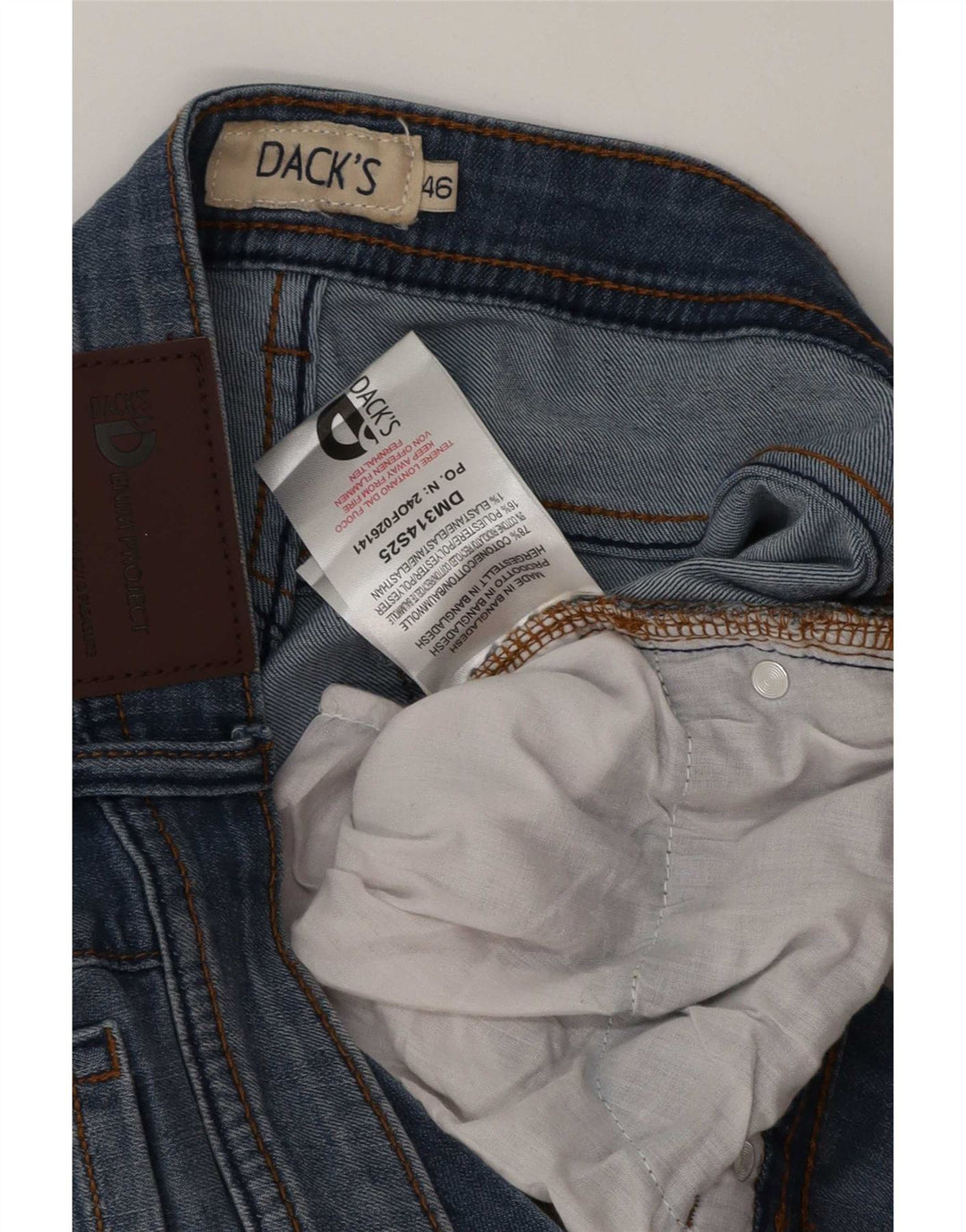 Ανδρικό τζιν Dack's Straight IT 46 Small W30 L28 Μπλε βαμβακερό