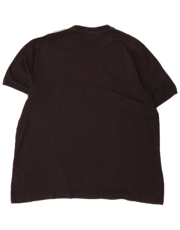 Ανδρικό γραφικό T-Shirt Fila Top 2XL Μαύρο βαμβακερό