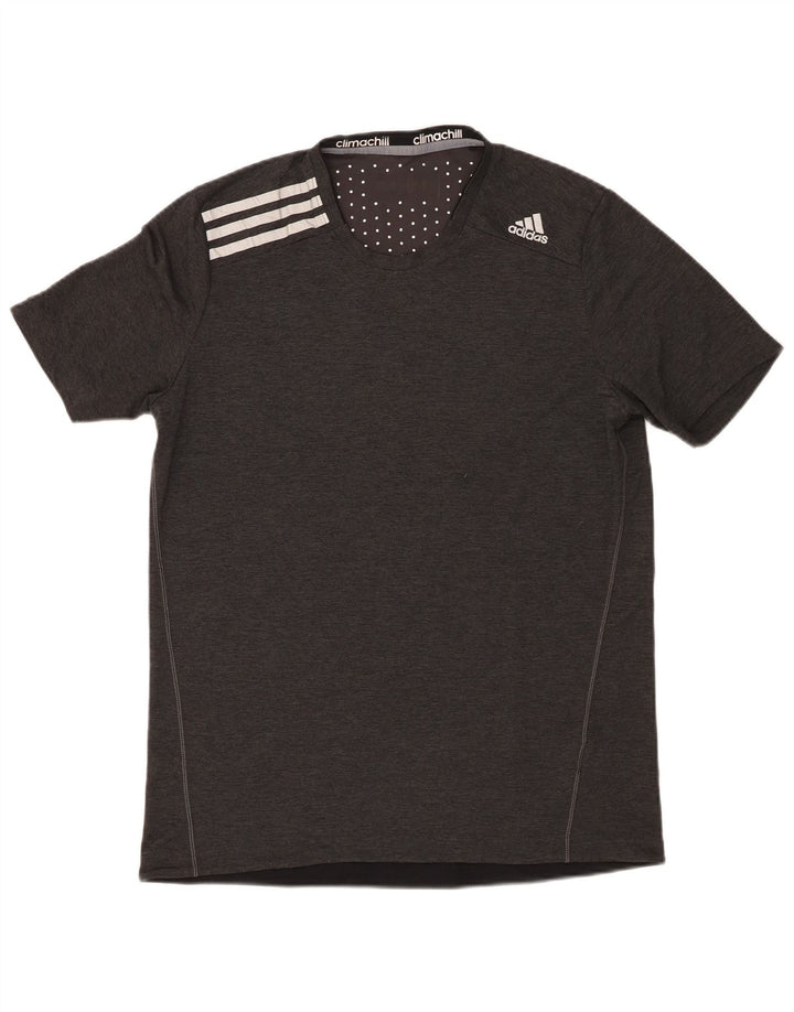 Ανδρικό T-Shirt Climachill Adidas Top Medium Grey Polyester