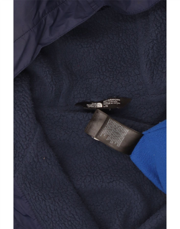 The North Face Boys Windbreaker Jacket 11-12 Years Large Navy Blue