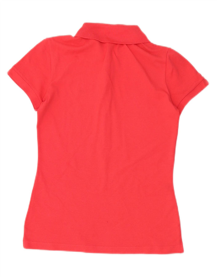 LACOSTE Womens Polo Shirt Size 38 Medium Pink Cotton