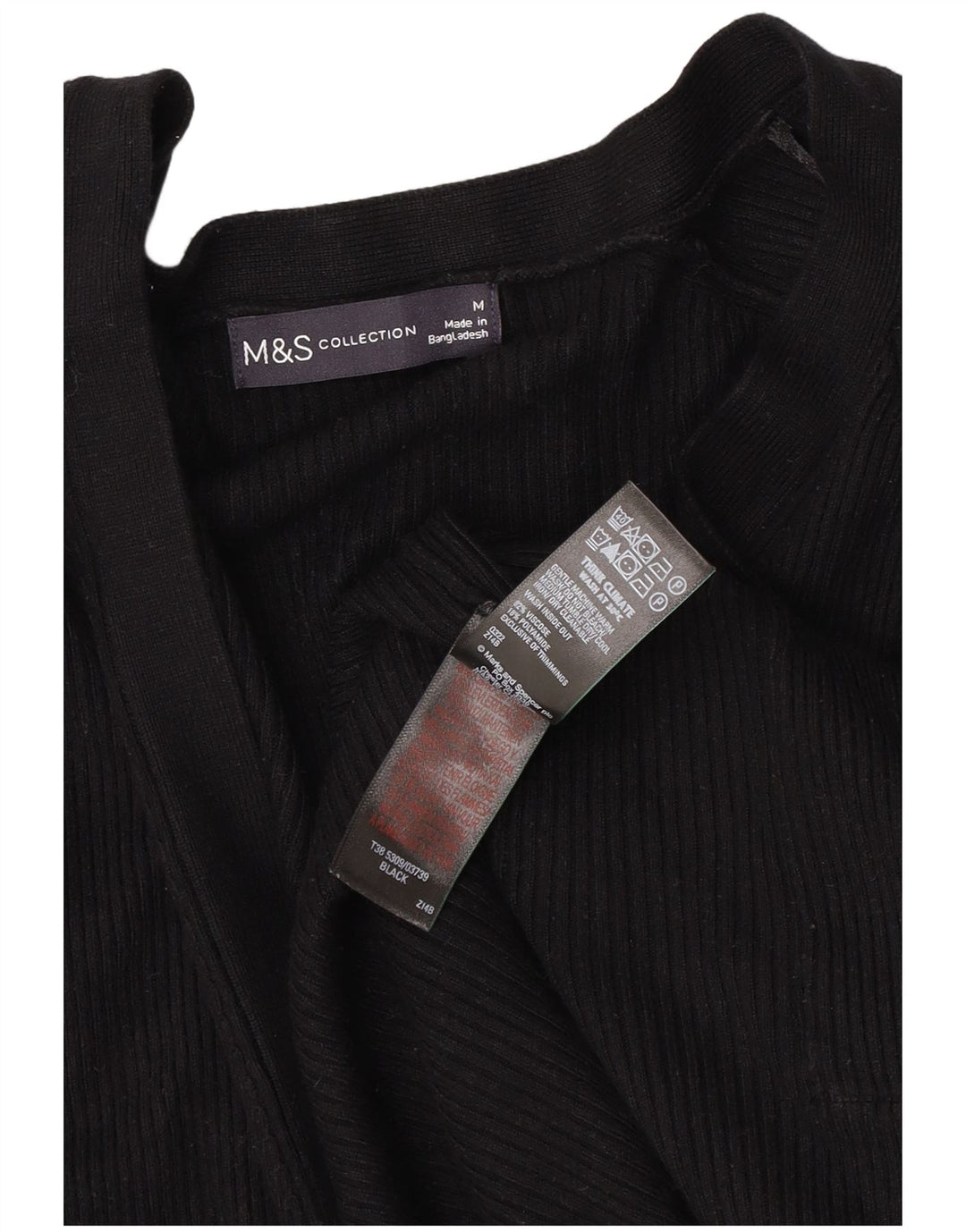 Marks & Spencer Γυναικείο ανοιχτό πουλόβερ UK 14 Medium Black