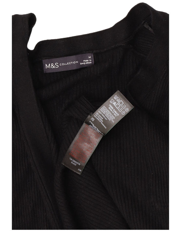 Marks & Spencer Γυναικείο ανοιχτό πουλόβερ UK 14 Medium Black