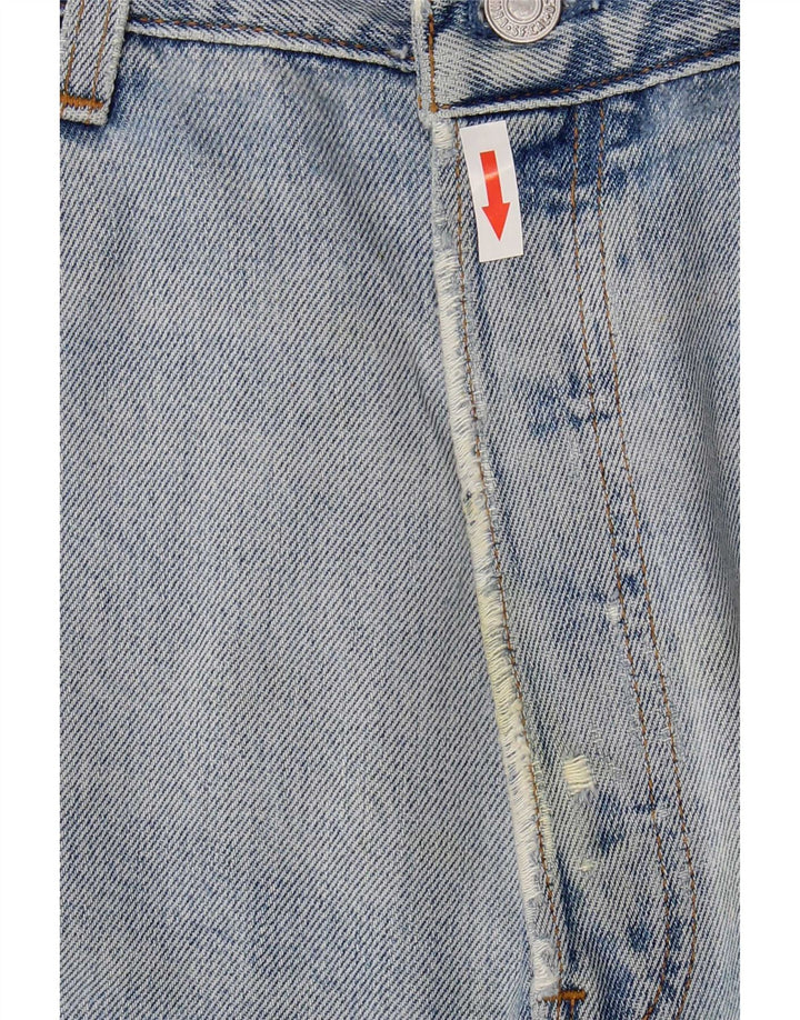 Levi's Mens 501 Distressed Straight Jeans W36 L28 Μπλε βαμβακερό