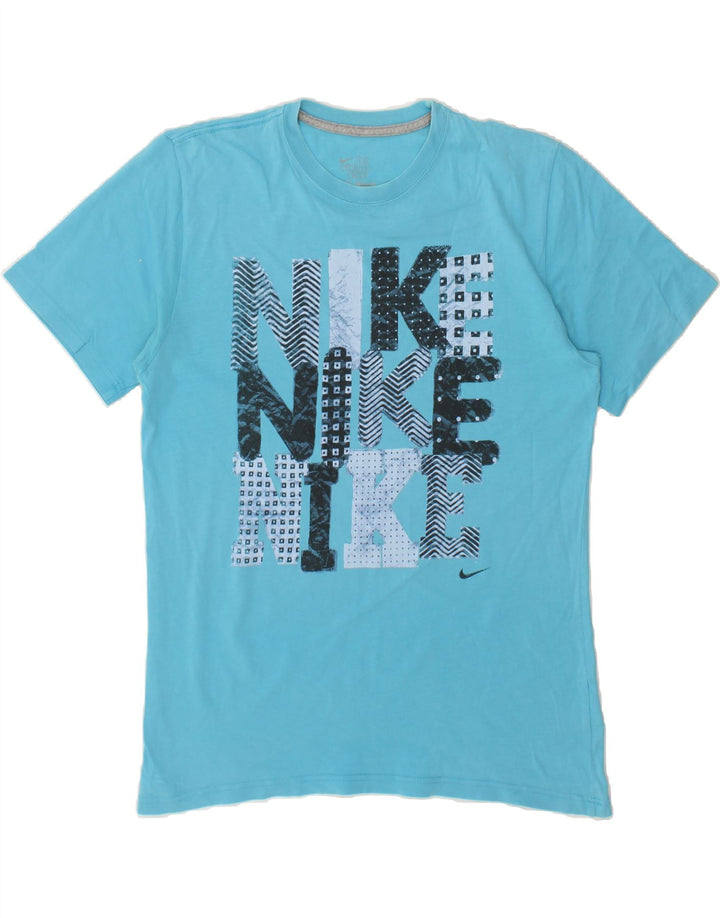 NIKE Mens Graphic T-Shirt Top Large Blue Vintage Nike and Second-Hand Nike from Messina Hembry 