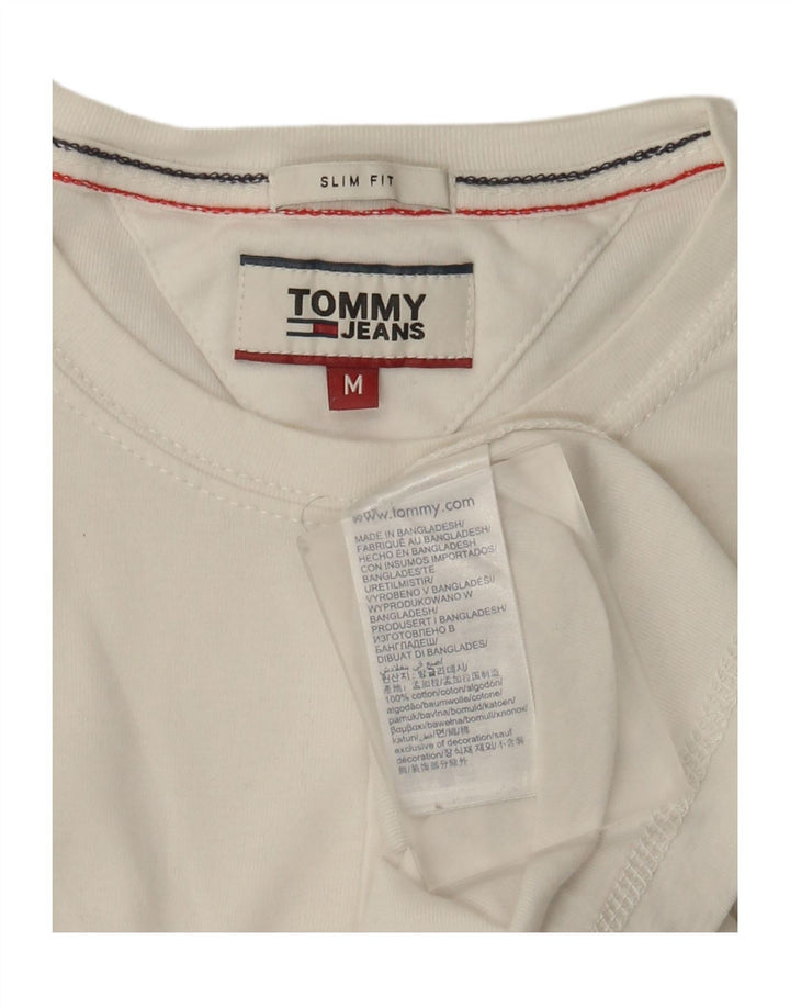 Ανδρικό Tommy Hilfiger Slim Fit Top Μακρυμάνικο μεσαίο λευκό βαμβακερό
