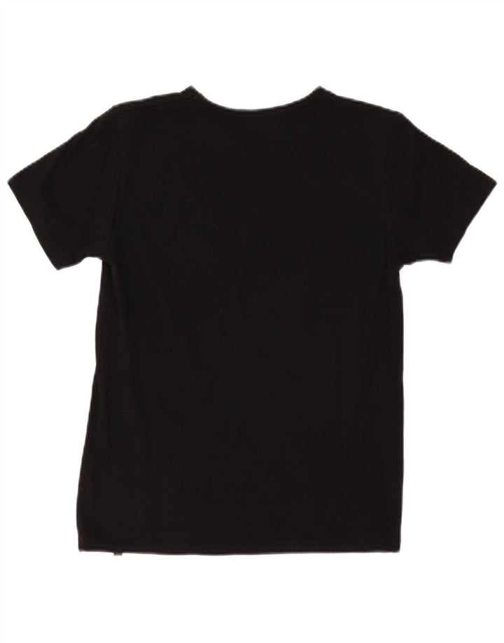 Γυναικείο γραφικό μπλουζάκι Lotto Top UK 10 Small μαύρο βαμβακερό