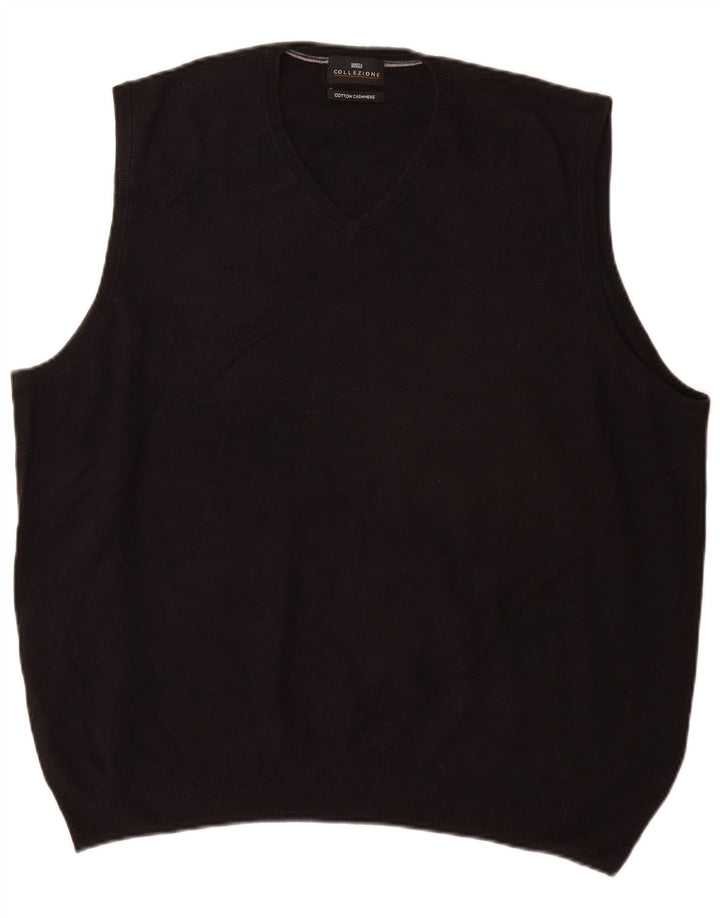 Marks & Spencer Ανδρικό γιλέκο Tank Top XL Μαύρο βαμβακερό