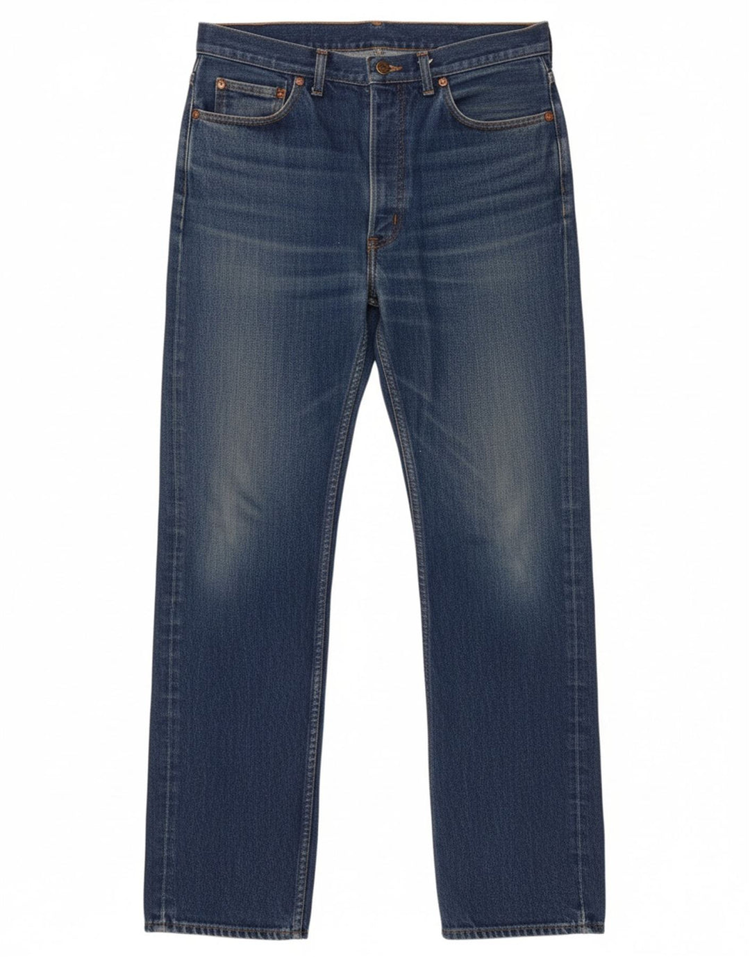 RIFLE Womens Straight Jeans W34 L31 Blue Cotton