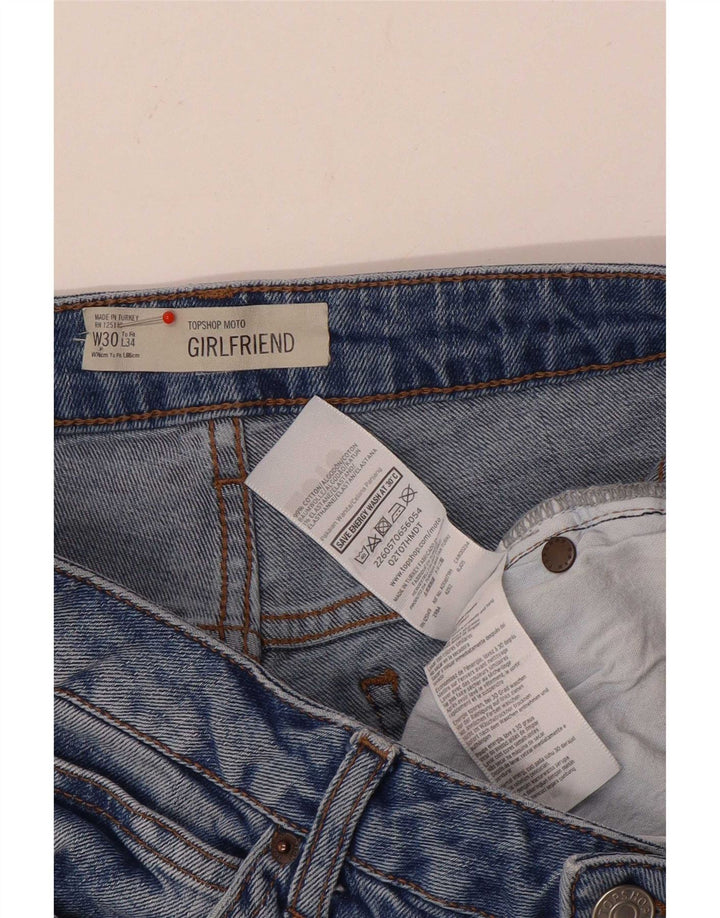 Γυναικείο τζιν σορτς Topshop W30 μεσαίο μπλε βαμβακερό