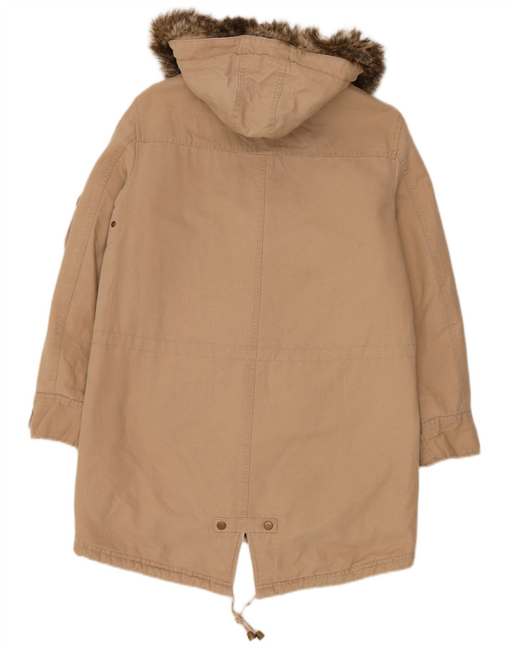 Marks & Spencer Γυναικείο μπουφάν με κουκούλα Parka UK 10 Small Beige