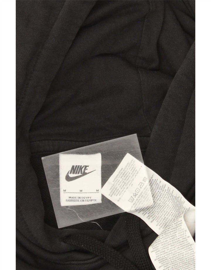Ανδρικό γραφικό κουκούλα Nike, μεσαίο μαύρο βαμβακερό