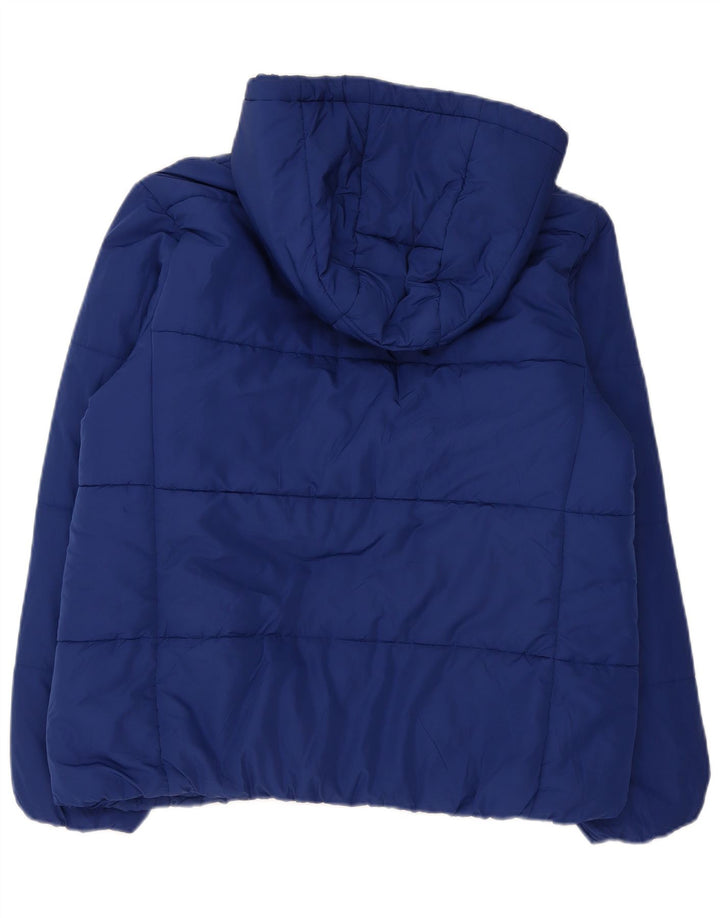 Marks & Spencer Γυναικείο μπουφάν με κουκούλα UK 16 Large Navy Blue Polyester