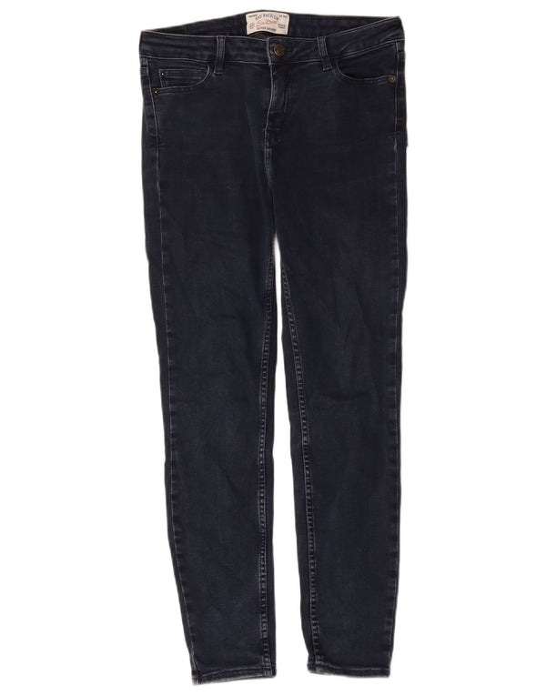 Fat Face Γυναικεία Super Skinny Jeans UK 10 Small W28 L29 Navy Blue Cotton