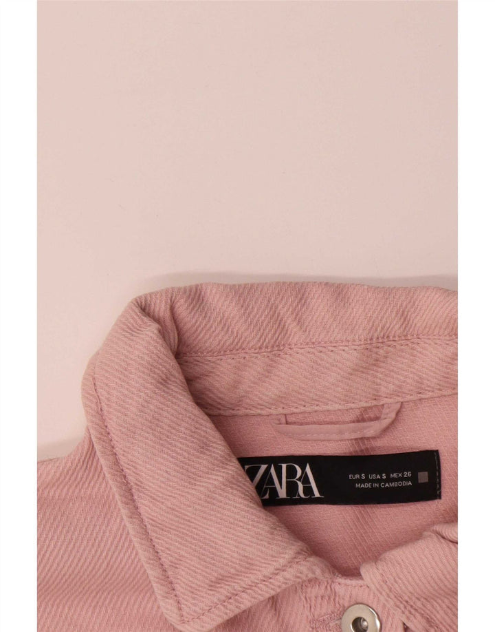 Zara Γυναικείο Oversized Utility Jacket UK 10 Small Pink