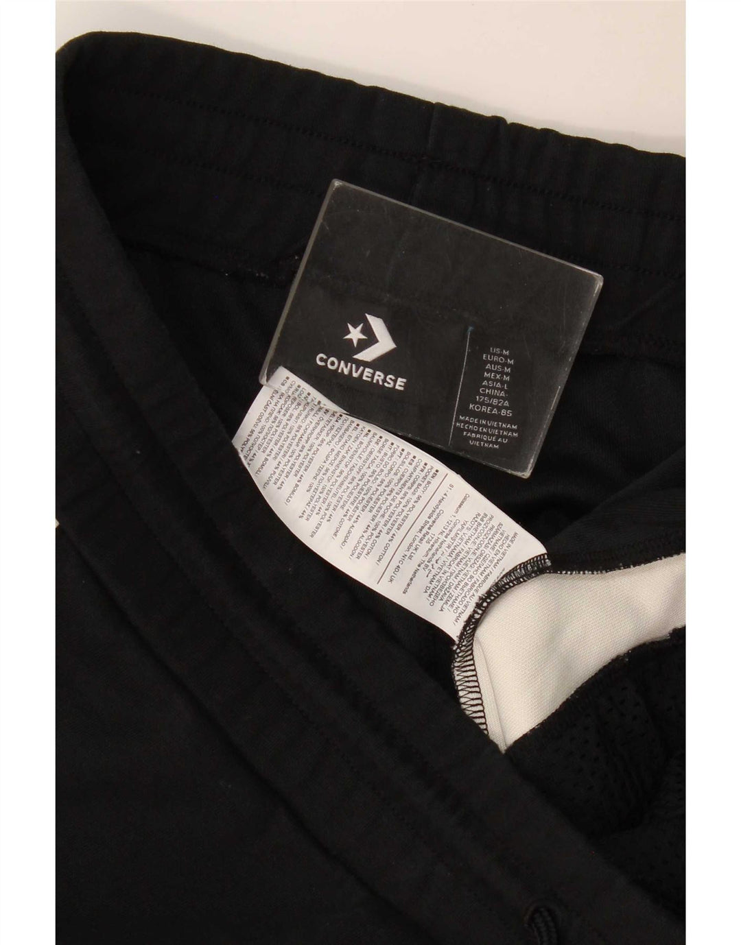Ανδρική αθλητική φόρμα Converse Παντελόνι Joggers Μεσαίο Μαύρο Colourblock Πολυεστέρας