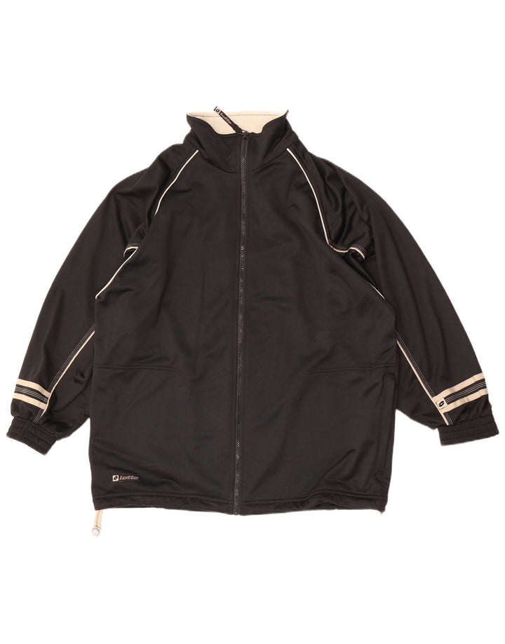 Ανδρική αθλητική φόρμα Lotto Top Jacket Μαύρο Πολυεστέρας