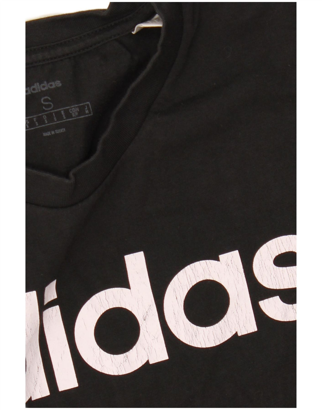 Ανδρικό γραφικό T-Shirt ADIDAS Top Small Black Βαμβακερό