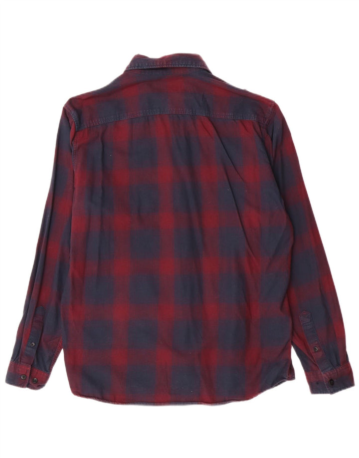 Jack & Jones Ανδρικό φανελένιο πουκάμισο μεγάλο navy μπλε καρό βαμβακερό