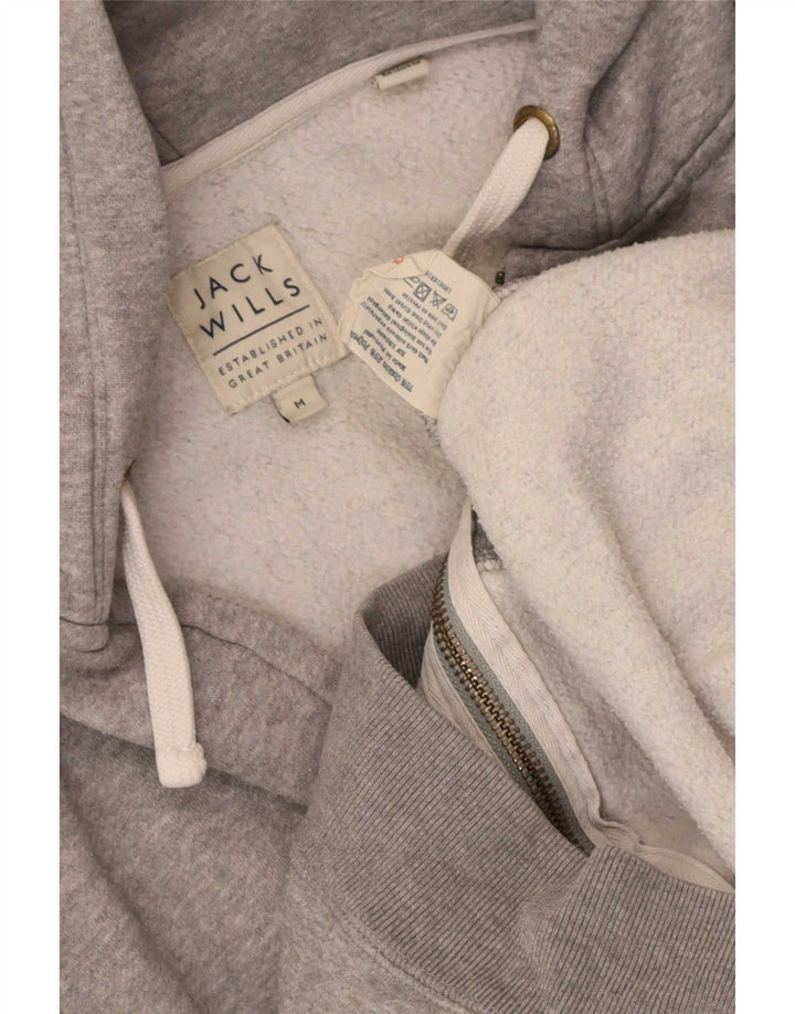 Ανδρικό πουλόβερ με κουκούλα με φερμουάρ Jack Wills Βαμβακερό μεσαίο γκρι
