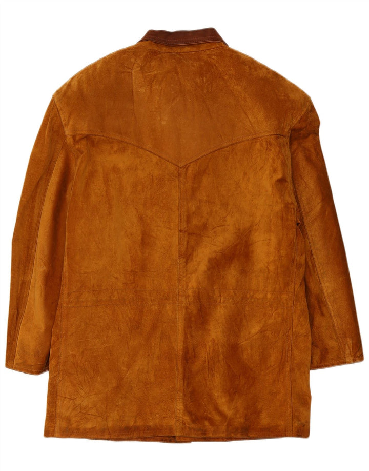 Vintage Ανδρικό Σουέντ Πανωφόρι UK 42 XL Καφέ Δερμάτινο
