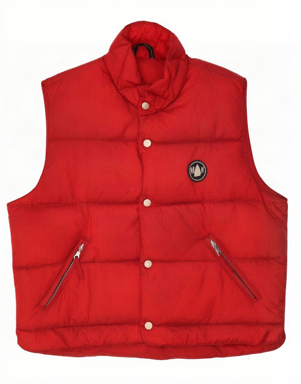 Murphy & Nye Mens Padded Gilet UK 38 Medium Red Check