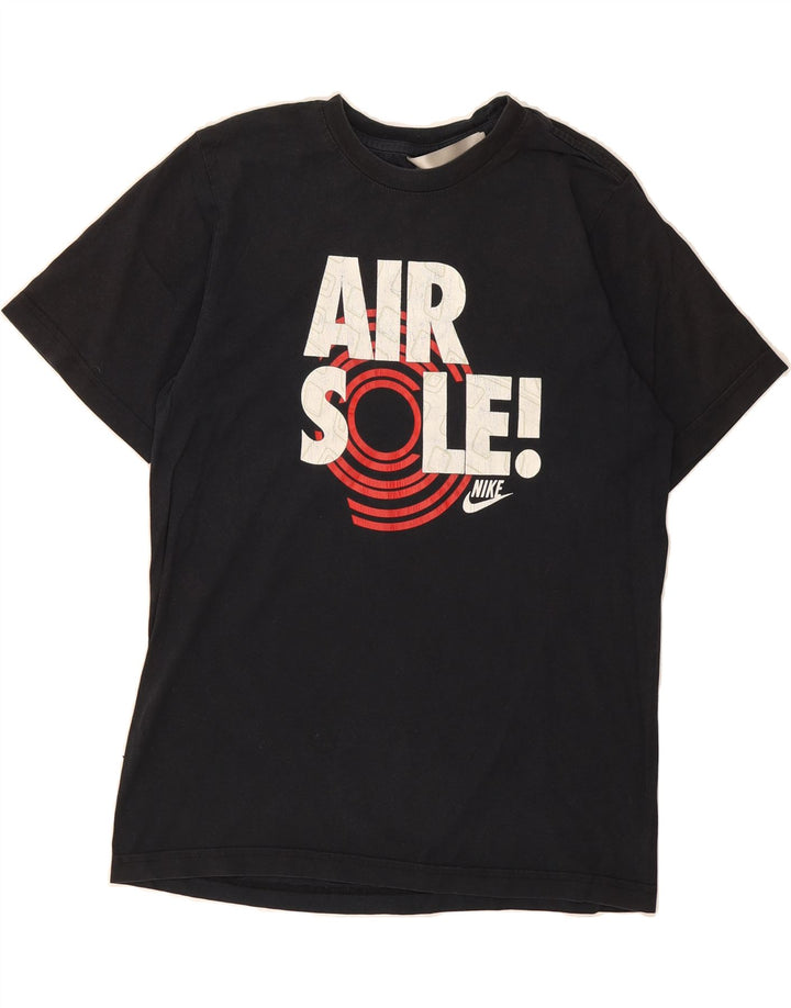 NIKE Mens Air Graphic T-Shirt Top Small Black Cotton Vintage Nike and Second-Hand Nike from Messina Hembry 