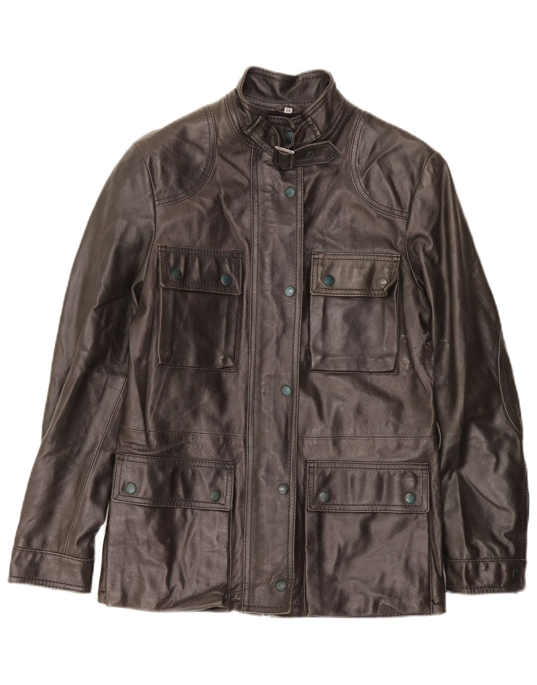 Suprema Γυναικείο Δερμάτινο Μπουφάν IT 42 Medium Black Leather