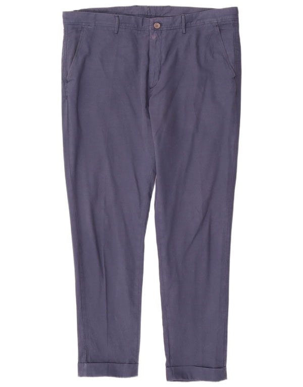 MASSIMO DUTTI Ανδρικό κωνικό παντελόνι Chino EU 48 XL W38 L30 Navy Blue