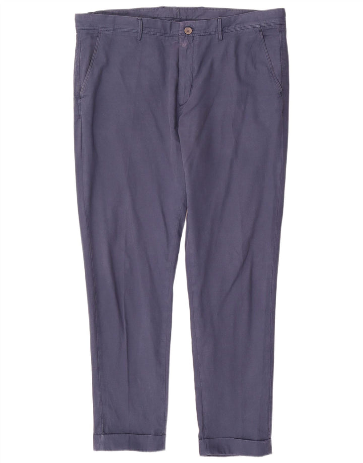 MASSIMO DUTTI Ανδρικό κωνικό παντελόνι Chino EU 48 XL W38 L30 Navy Blue