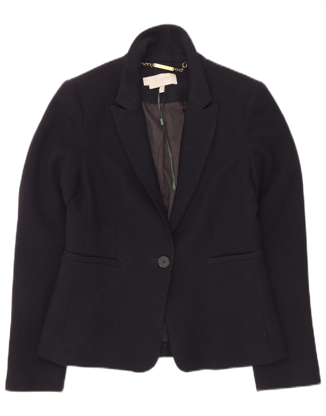 Hobbs Γυναικείο σακάκι με 1 κουμπί UK 8 Small Navy Blue Polyester