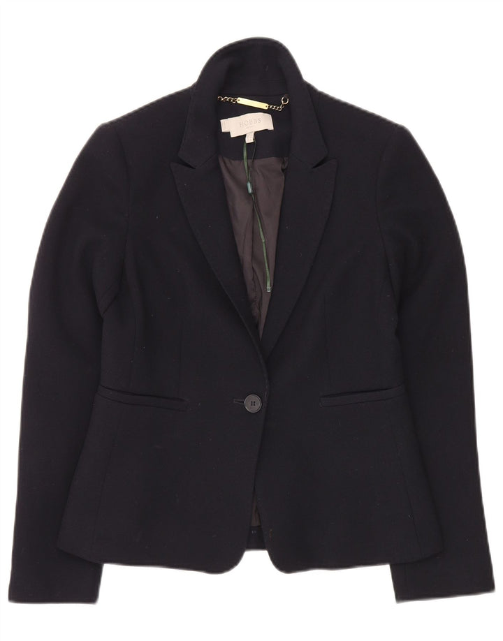 Hobbs Γυναικείο σακάκι με 1 κουμπί UK 8 Small Navy Blue Polyester