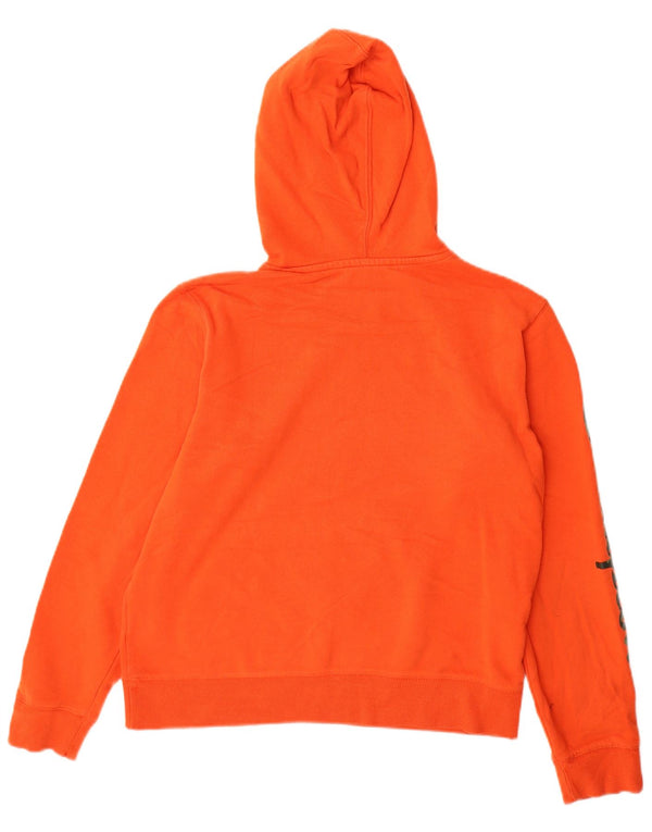 Champion Boys Graphic Hoodie Jumper 13-14 Years XL Orange Cotton