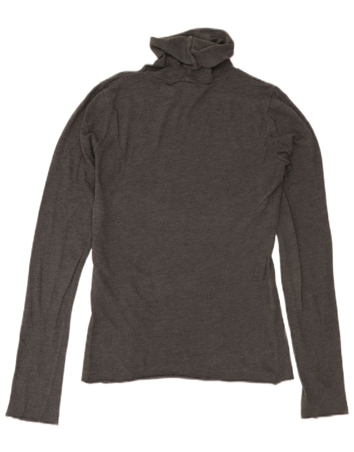 Zara γυναικείο μπλουζάκι με ρολό μακρυμάνικο UK 12 Medium Grey