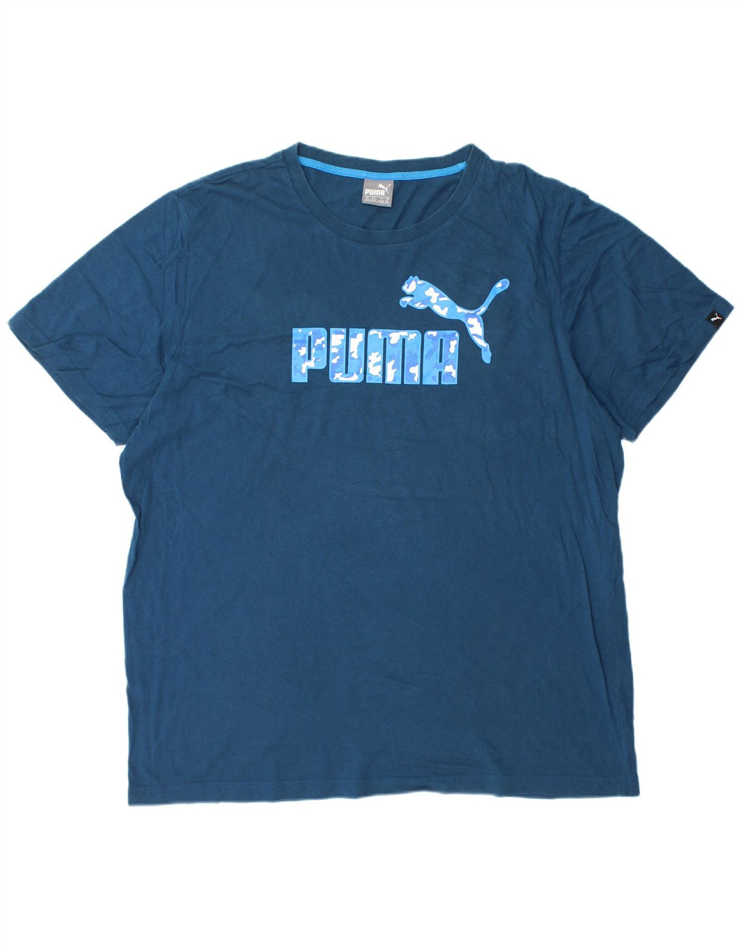 Ανδρικό γραφικό T-Shirt PUMA Top 2XL Navy Blue