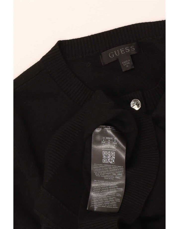 Guess Γυναικεία ζακέτα Crop UK 12 Medium Black Polyester