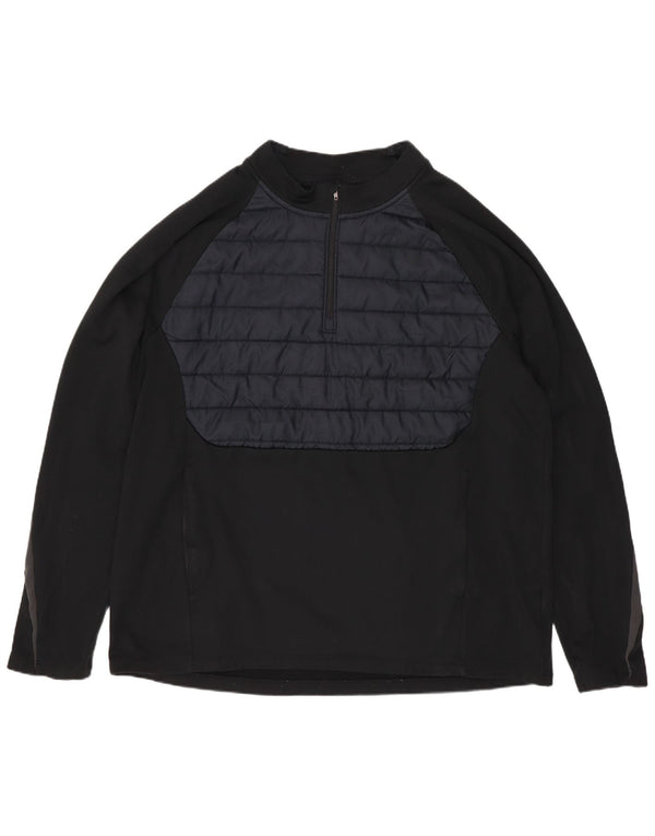 Ανδρική φόρμα πουλόβερ με φερμουάρ Therma-Fit Nike Top XL Black Sports
