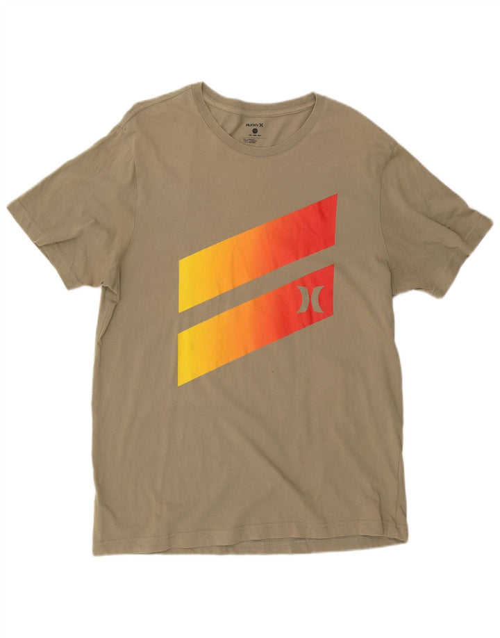 Ανδρικό γραφικό T-Shirt Hurley Top Large Khaki