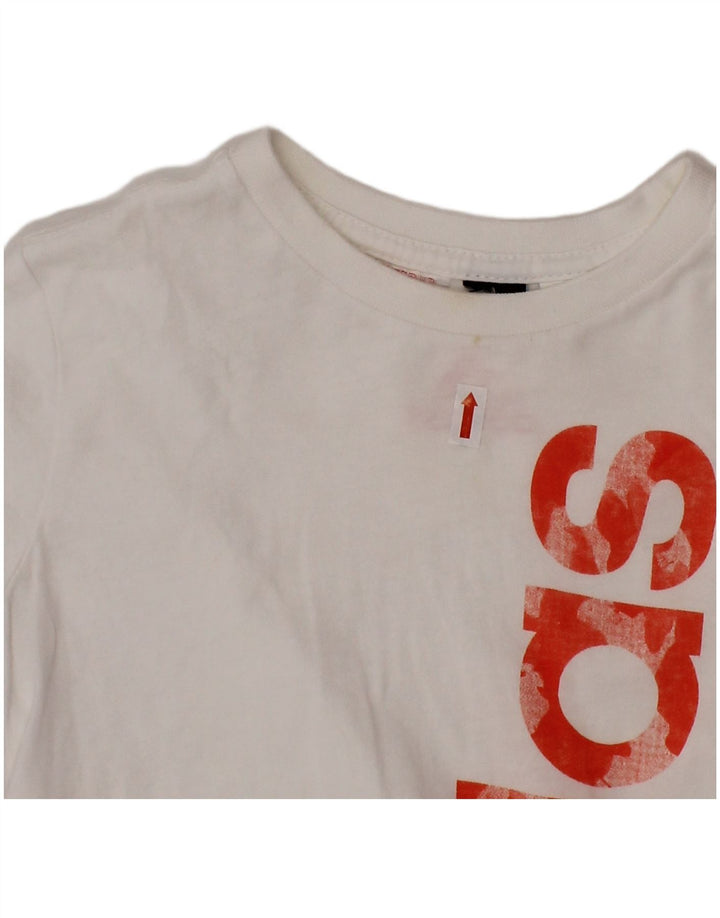 Γραφικό μπλουζάκι ADIDAS για αγόρι τοπ 5-6 ετών Λευκό