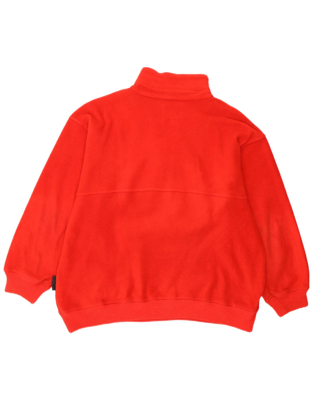 Silvy Ανδρικό φερμουάρ με λαιμόκοψη Fleece Jumper Μεγάλο κόκκινο Fair Isle Polyester