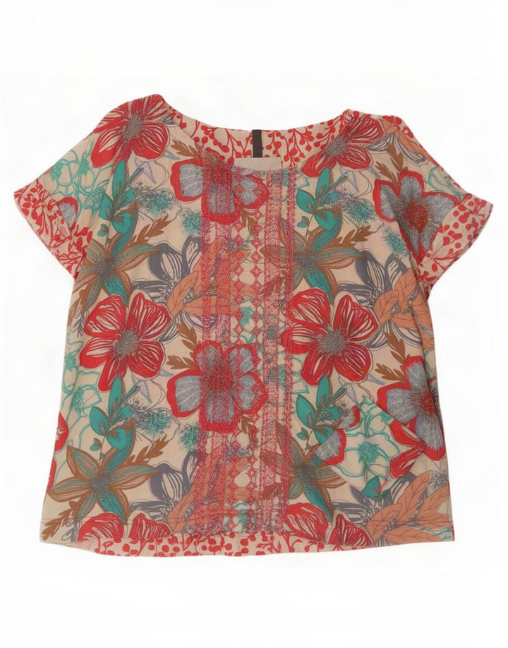 Γυναικεία μπλούζα Weird Fish Oversized Top UK 12 Medium πολύχρωμα Floral