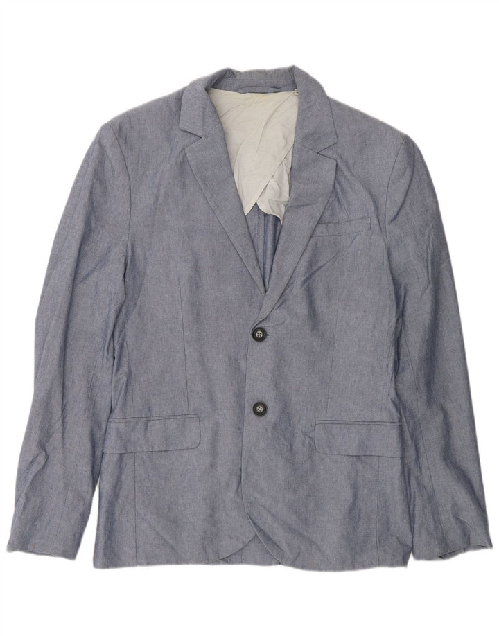 Jack Wills Ανδρικό μπλέιζερ με 2 κουμπιά UK 38 μεσαίο μπλε βαμβακερό
