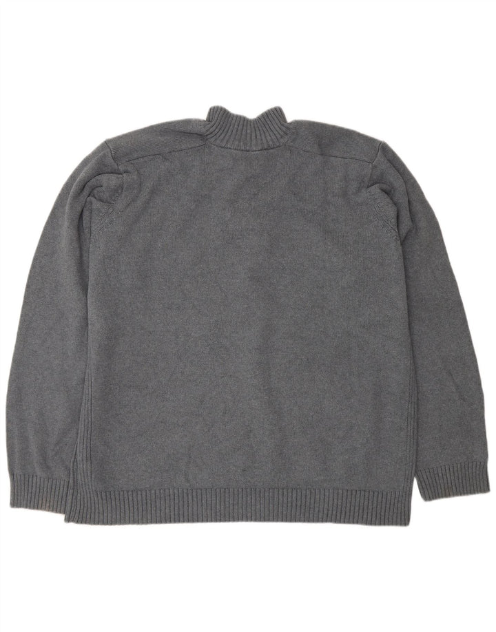 Ανδρικό πουλόβερ Marks & Spencer Blue Harbor με λαιμό 2XL γκρι