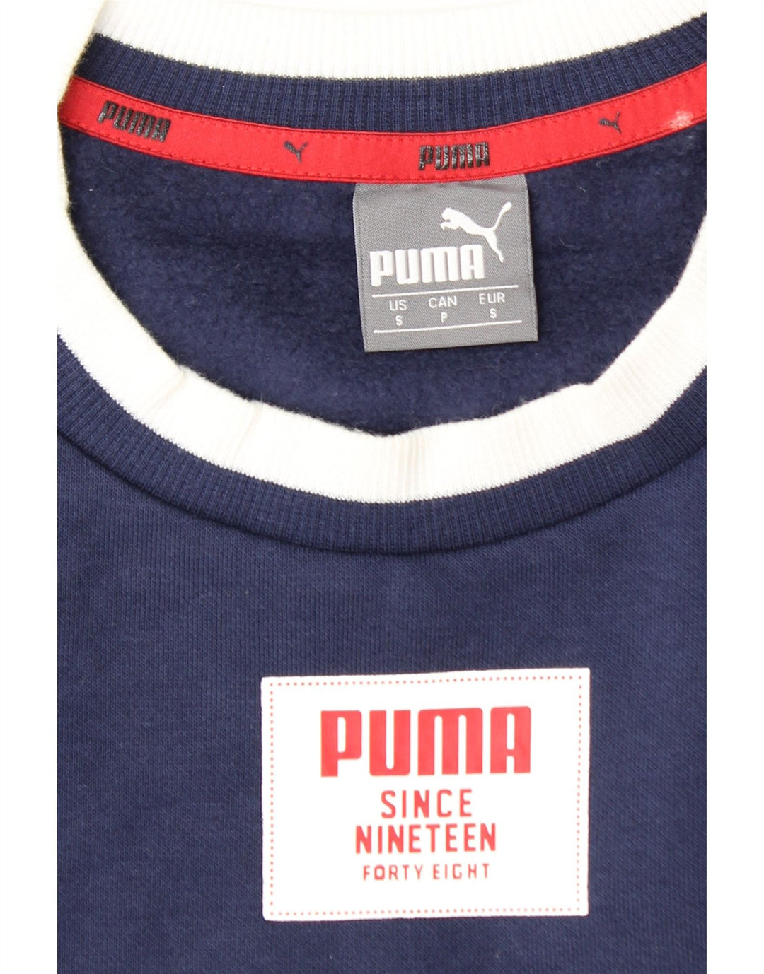 Ανδρικό γραφικό φούτερ PUMA Jumper Small Navy Blue Colourblock