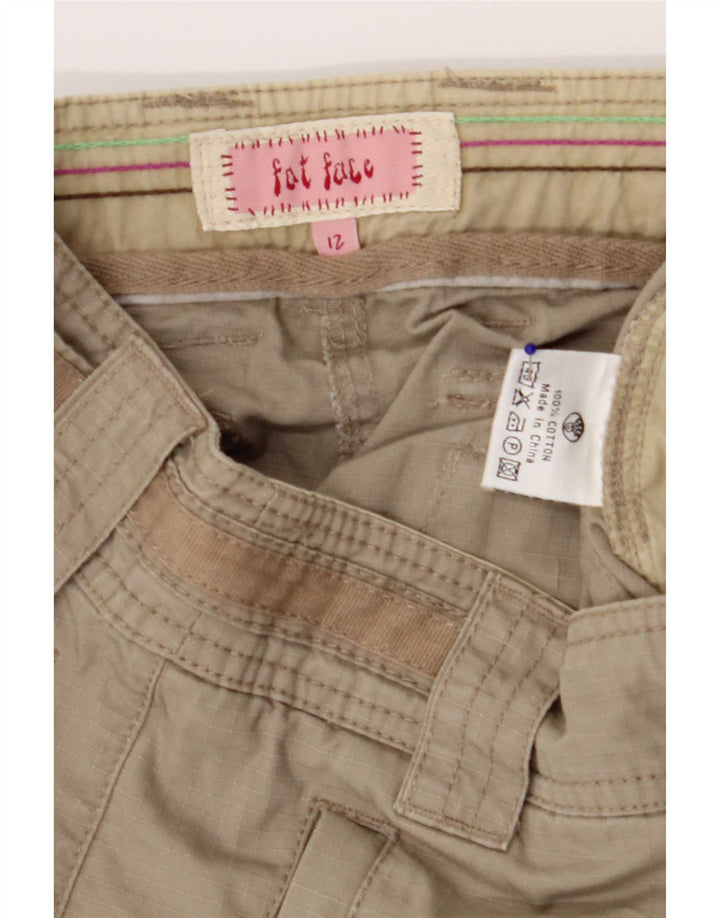 Fat Face Γυναικείο Σορτς Cargo UK 12 Medium W30 Χακί βαμβακερό