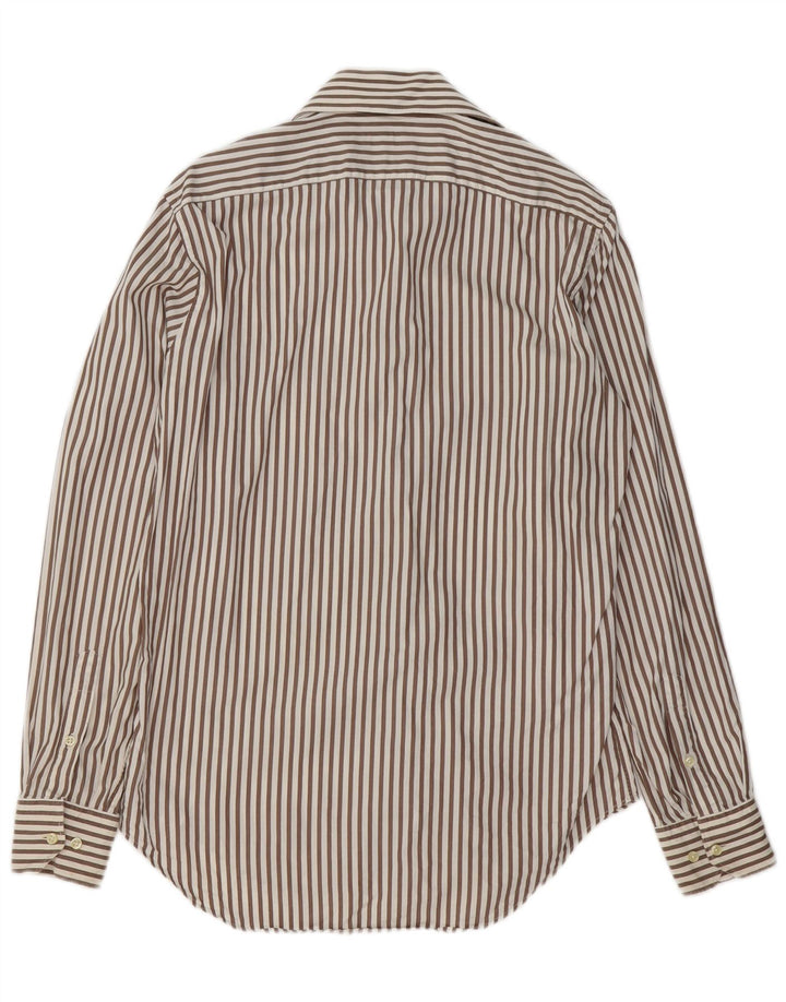 Ανδρικό πουκάμισο MASSIMO DUTTI Μέγεθος 39 15 1/2 Μεσαίο καφέ βαμβάκι