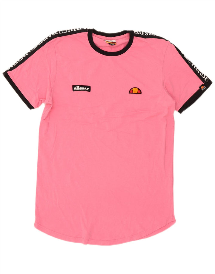 Ανδρικό γραφικό T-Shirt Ellesse Top Medium Pink Colourblock