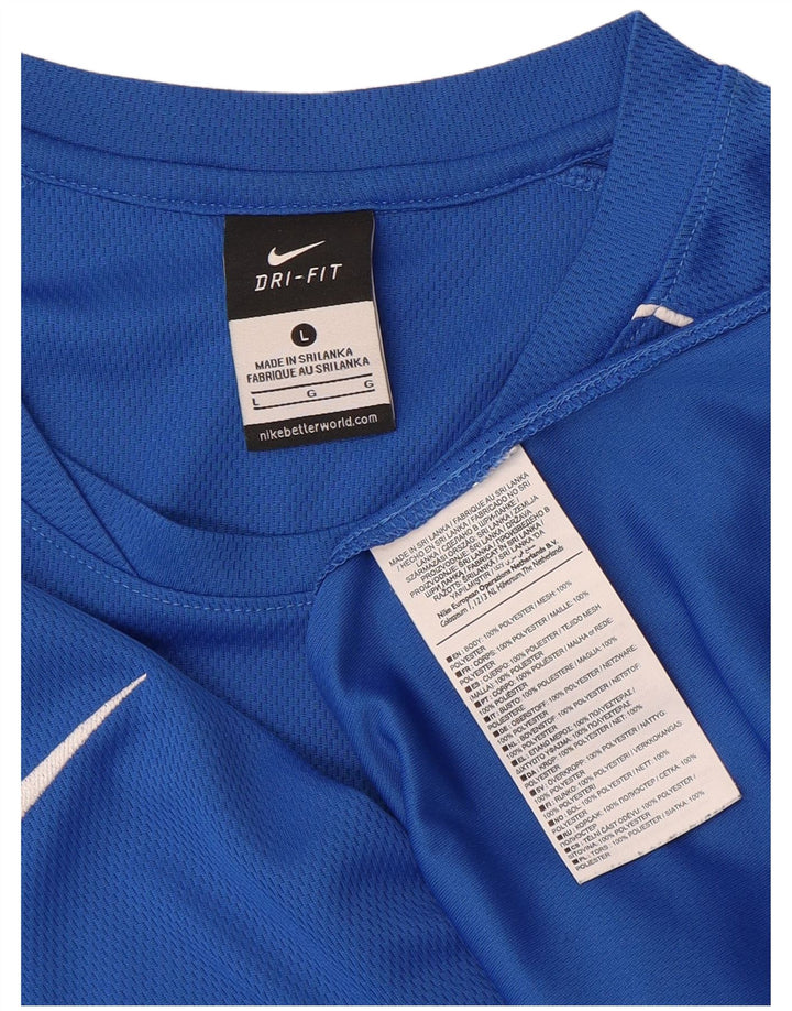 Ανδρικό μπλουζάκι Nike Dri Fit Top Large Blue Polyester