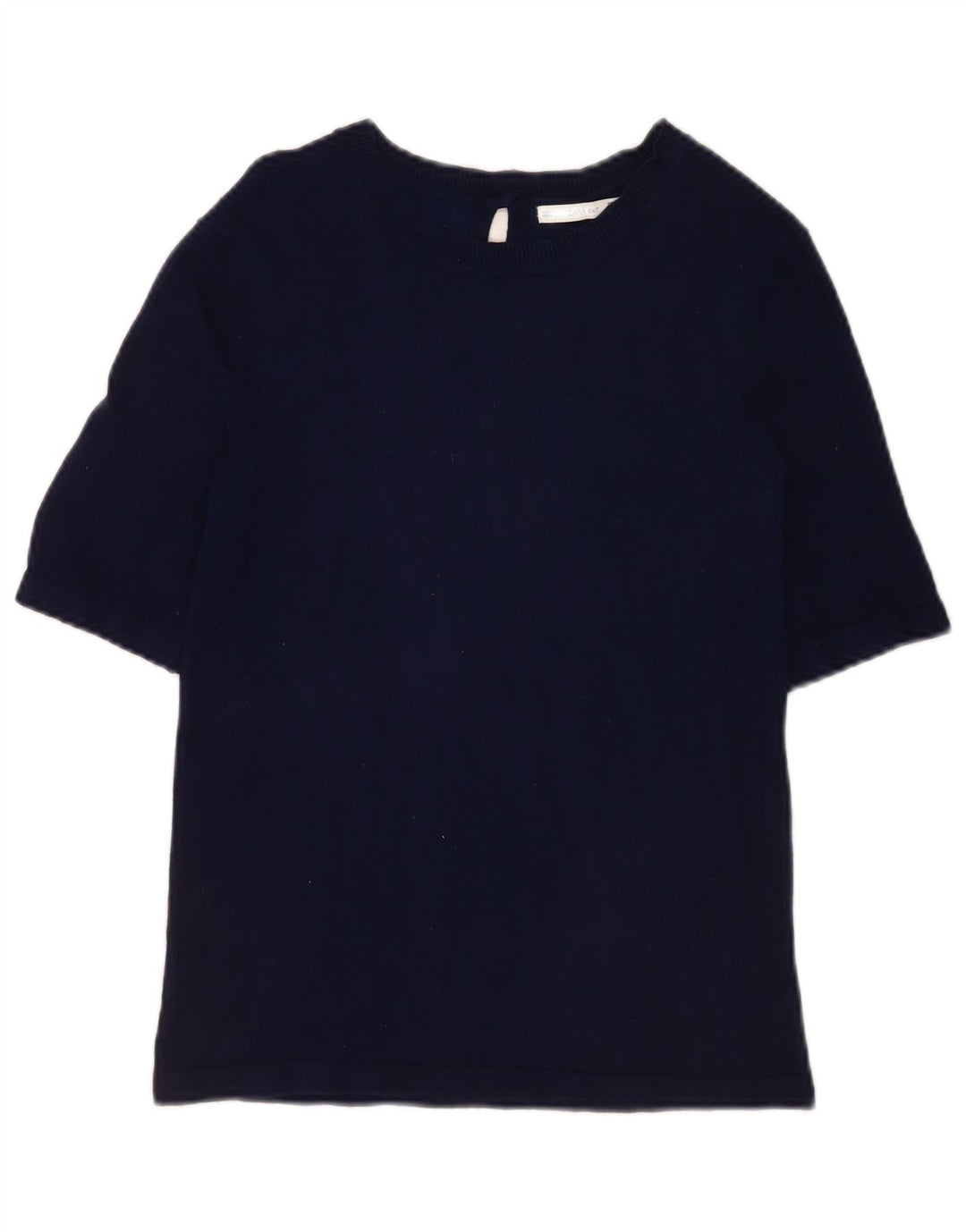 Zara Γυναικείο T-Shirt Top UK 14 Large Navy Blue
