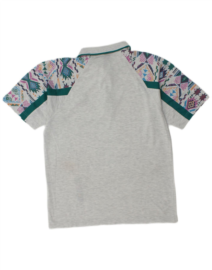 Lotto Ανδρικό Πόλο Μπλουζάκι Μεσαίο Γκρι γεωμετρικό